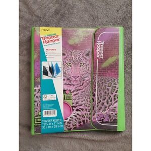 Trapper Keeper Binder RETRO Vintage Style Cheetah Leopard Boombox 80's 90's Mead
